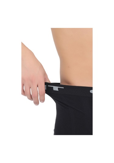 Erkek 3'lü Dikşsiz Mikro Fiber Boxer Seti Rahat Bel Lastiği Likralı Siyah