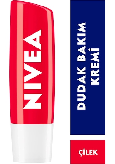 Nivea Shine Çilek Dudak Bakım Kremi 4.8 G