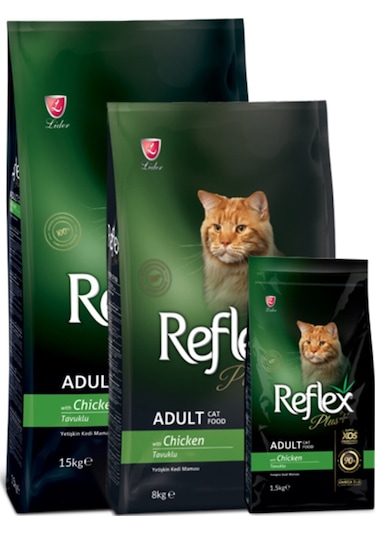 Reflex Plus Tavuklu Yetişkin Kedi Maması 8 KG
