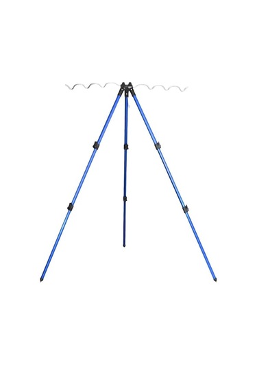 Alüminyum Balık Olta Sehpası - Katlanabilir, Ayarlanabilir, Mavi 120 Cm