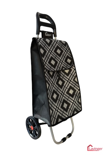 58a Pazar Arabası Plus Büyük Tekerli Siyah