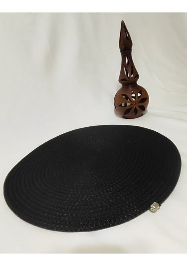 Kordon İpten Siyah Oval 4lü Supla Takımı Siyah