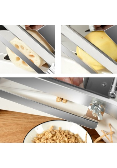 Kuzu Dilimer Ev Manuel Sebze Kesici Et Dilimleyici Beyaz , Boyut:beyaz Beyaz