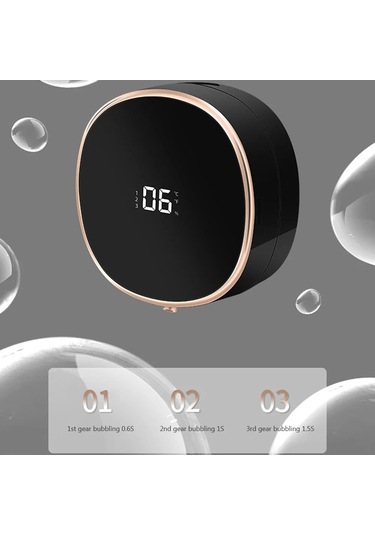 Otomatik Sabunluk Duvara Monte Otomatik Bulaşık Sabunu Dispenseri Kızılötesi Black Siyah