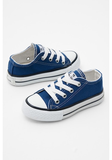 Rahat Kalıp Bağcıklı Çocuk Unisex Kot Mavi Spor Ayakkabı Tbh1460 Kot Mavi