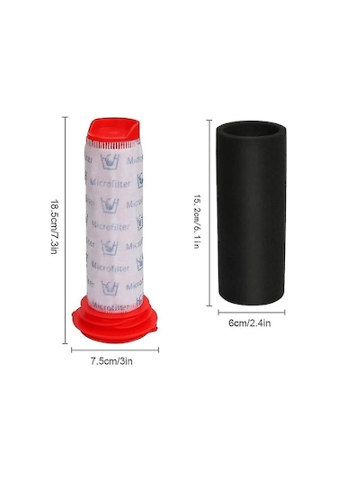 Bosch Athlet İçin Filtre Seti, 3 Ana Filtre + 3 Köpük Filtre