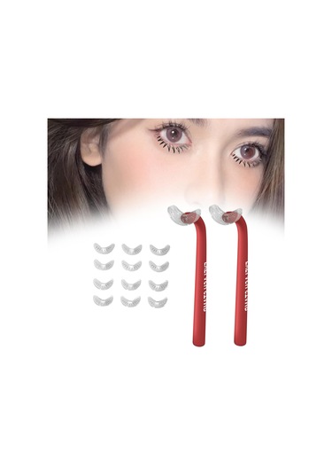 Dolıty 2 Parça Eyeliner Şablonları Kaş Kalemi Yeni Kırmızı Kırmızı