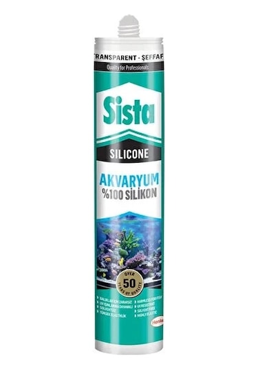 Sista Akvaryum Silikon Şeffaf 310 Ml Şeffaf