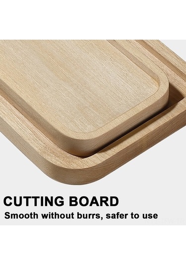 Fortunelane Kamp Ve Piknik İçin Ahşap Dilim Tahtası, Dayanıklı, Çift Taraflı, Küçük Boy, Çok Renkli Çok Renkli