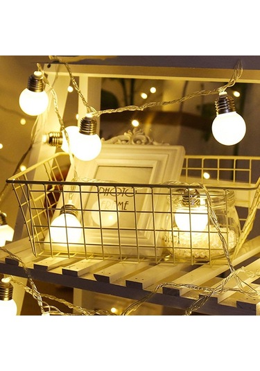 Homyl Açık Bahçe Garland Için 10 Led Dize Peri Işıkları Sıcak Beyaz