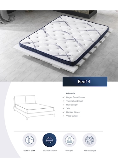 Bedpark Bed14 Ultra Ortopedik 3D Visco Ped Yatak Şiltesi
