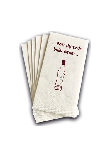 Ake Kağıt Konuşan Sunum Peçetesi Rakı 100 Adet