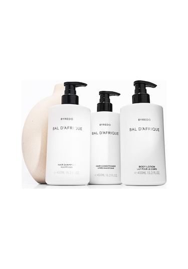 Byredo Bal D'afrique Şampuan 450 ML + Saç Kremi 450 ML + Vücut Losyonu 450 ML