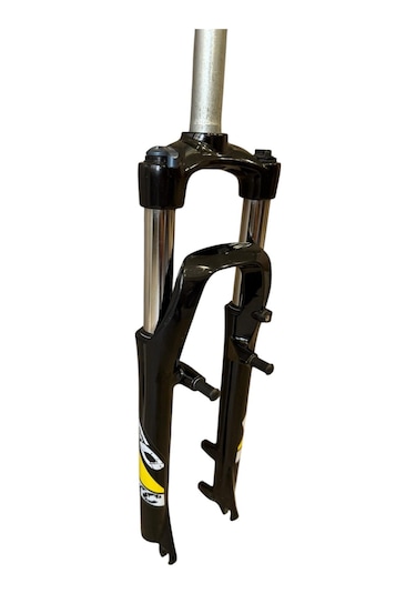 Zoom M/lo 26" Jant Kilitli Bisiklet Maşası 1-1/8 Qr Amortisörlü Maşa V-fren Disk Fren Uyumlu Siyah Sarı