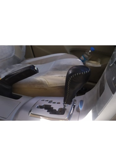 Corolla Uyumlu 2007/2012 Otomatik Vites Kılıfı Hakiki Deri El Yapımı