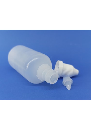100 Adet Boş Plastik Likit Mürekkep Kolonya Şişesi 50 ML