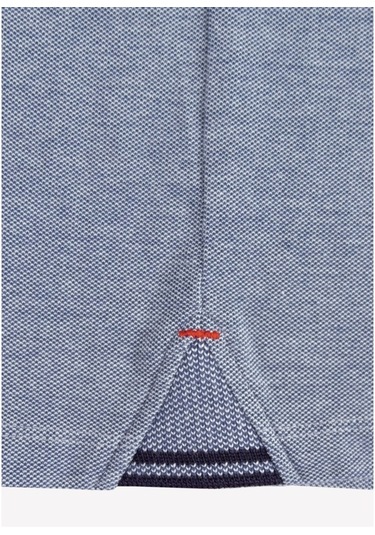 Organik Polo Yaka Erkek Çocuk T-Shirt Mavi