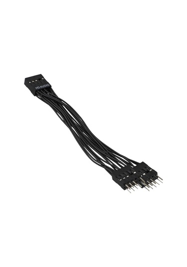 Anakart Ses Hd Uzatma Kablosu 9 Pin 1 Dişi - 2 Erkek Y Ayırıcı Pc Dıy 10 Cm - Kaiyi
