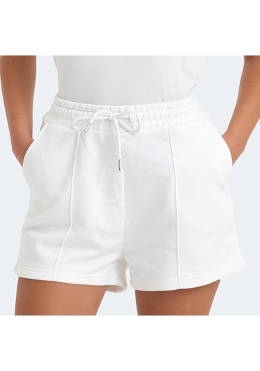 Slazenger VIXI Kadın Cepli Ekru Şort