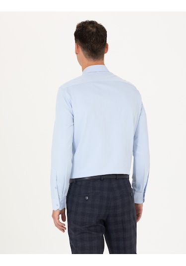 Pierre Cardin Erkek Açık Mavi Gömlek Basic 50277778-vr003 Açik Mavi