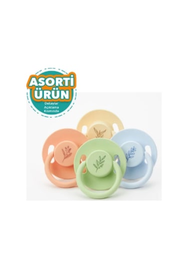 Wee Baby Pure Yuvarlak Kauçuk Emzik No:2 Çok Renkli
