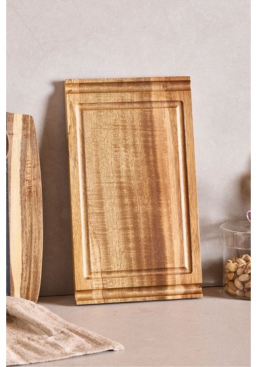 Akasya Sunum Tabağı 33x19 Cm Kahverengı Kahverengi