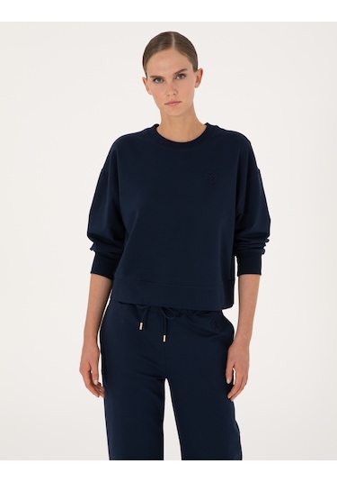 Pierre Cardin Kadın Lacivert Sweatshirt 50314963-vr033 Lacivert
