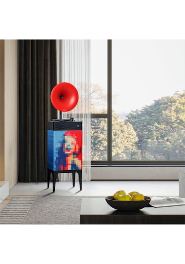 Fennessy İ5 Bluetooth Hoparlörlü 110w Hi-fi Retro Pikap Plakçalar Turntable, Marilyn Monroe