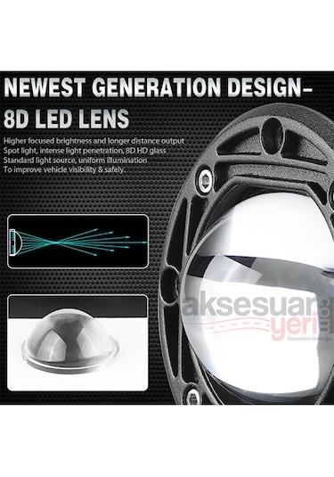 Offroad Sis Çalışma Lambası Beyaz/amber 20w 12-24v A+ İthal Ürün