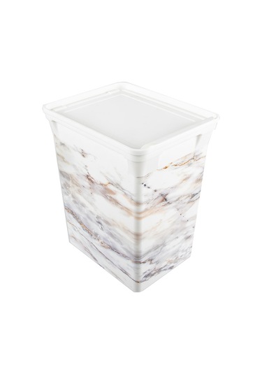 Qutu Trashbın Marble 10 L Çöp Kovası