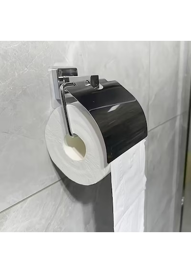 Tuvalet Kağıdı Tutucusu Gümüş