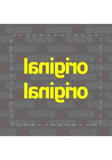 El Hareketi Jdm Sticker Araba Laptop Motosiklet Sticker Yapışkanlı Folyo Sarı