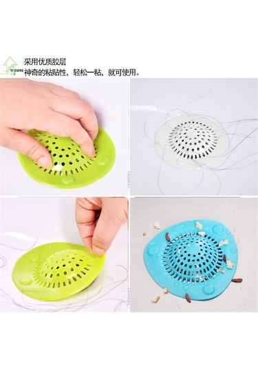 Plastik Silikon Lavabo Tıkama Önleyici Süzgeç Asorti