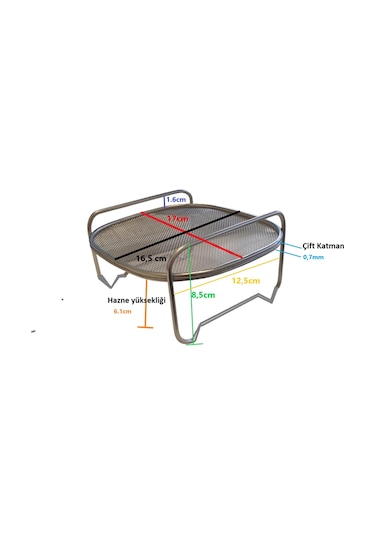 Electrolux E6af1-4st 3.5 Lt Airfryer Yağ Koruyucu Tel Kafes