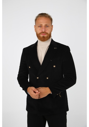 Brango 30152 Erkek Blazer Ceket Siyah