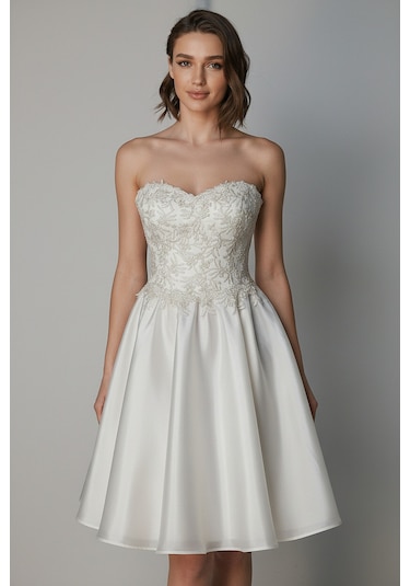 Nikah Elbisesi Beyaz