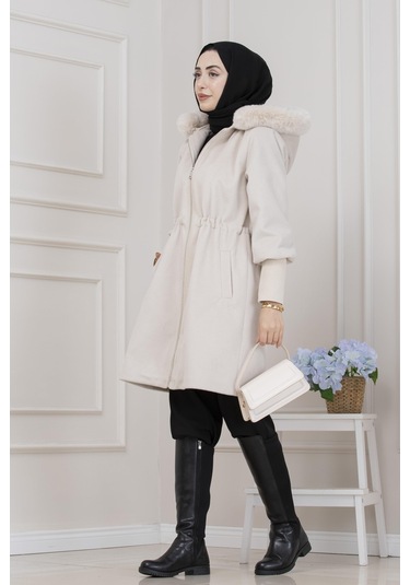 Beli İçten Tünelli Kapüşonlu Kap-taş-5560 Taş