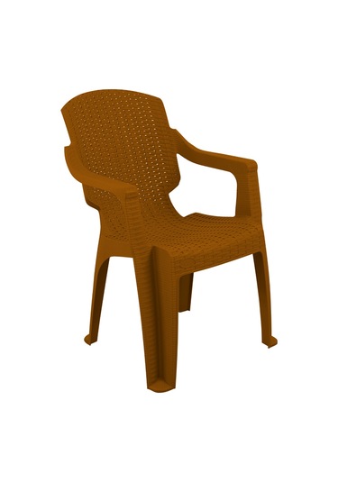 Depootoptan Mandella Golf Rattan Koltuk Tik Kahverengi