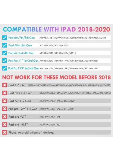 Skycity Beyaz Aktif Kapasitif Tablet Kalemi - İpad İçin Dokunmatik Eğim Ve Basınç Hassasiyeti,  Pencil Uyumlu, Hafif Ve Dayanıklı
