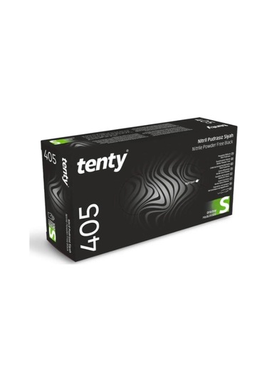 Tenty Siyah Nitril Pudrasız Eldiven 100'lü