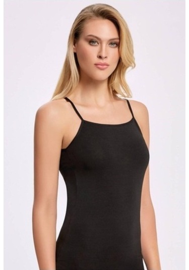 Ilke Kadın Likralı Biyeli Ip Askılı Atlet 2003 - 6 Adet