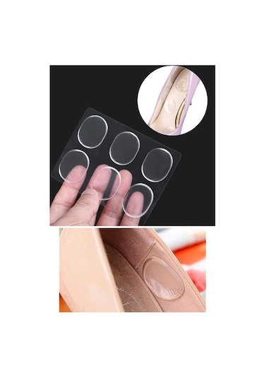 6 Adet Silikon Jel Ayakkabı Vurma Önleyici Topuk Vurma Önleyici P