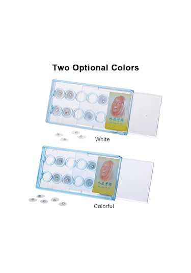 Mufunye 10 Adet Abs Diş Dekoru, Beyaz Veya Renkli Seçenek, 6x3x1cm Boyut, 5g Ağırlık