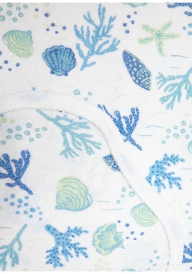 Organik Havlu Kumaş Kapüşonlu Kolsuz Kız Çocuk Tshirt 001