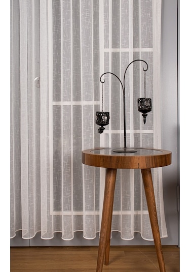 Evdepo Home Kullanıma Hazır Keten Tül Perde (540611657)