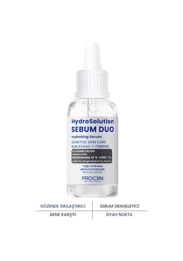 Procsin Hydrosolution Yağlı ve Akneye Meyilli Ciltler İçin Bakım Serumu 20 ML