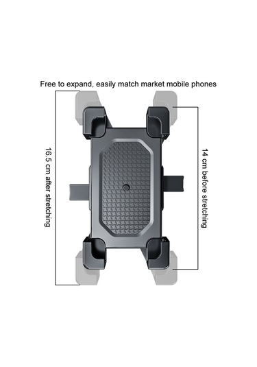 Darbeye Dayanıklı Motosiklet Cep Telefonu Tutucu Dış Mekan Bisiklet Navigasyon Tutucu Gidon 001