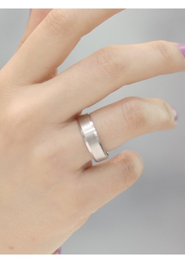 14 Ayar Altın Gümüş Renk Alyans Yüzük