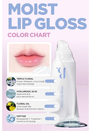 Nemli Ve Parlak Görünüm Sağlayan Kore Gloss Moist Lip Gloss Diğer
