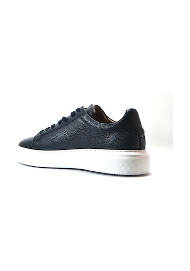 Onlo Ayakkabı MN.1091 Hakiki Deri Lacivert Casual Erkek Ayakkabı Lacivert